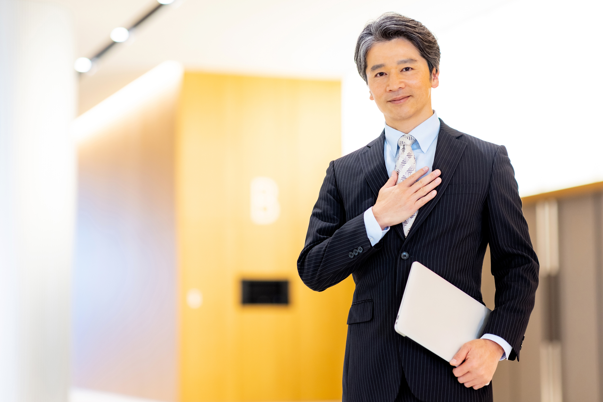 一安心する経営者
