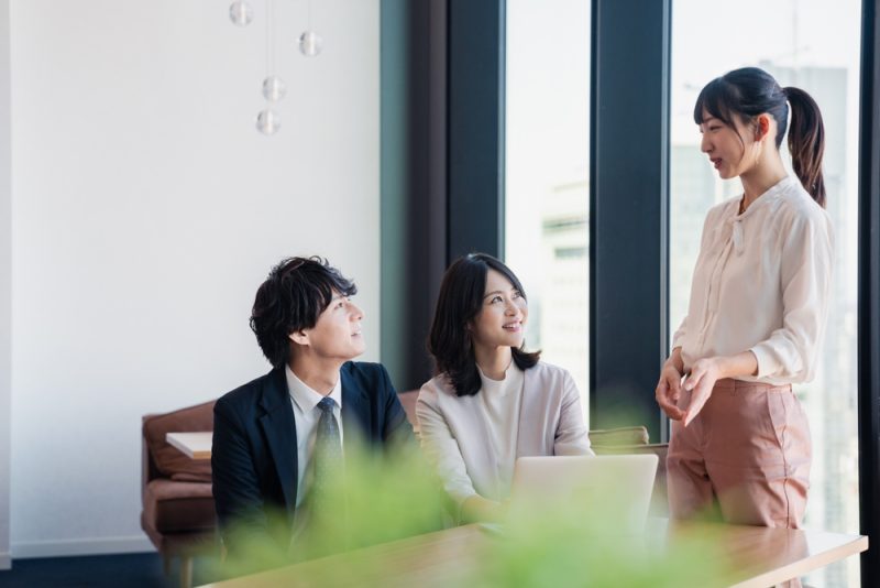Businessperson working in an office